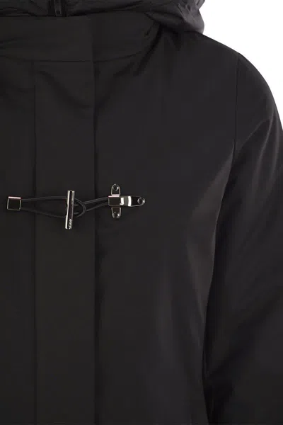 Fay Toggle - Double Front Parka In Black