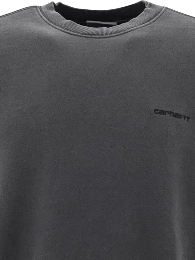 Shop Carhartt Wip "duster Script" Sweatshirt In Black