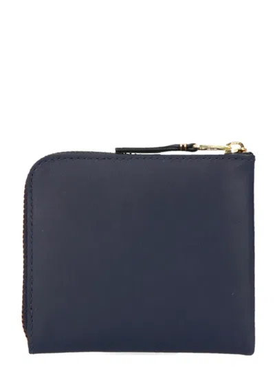 Shop Comme Des Garçons 'arecalf' Wallet In Blue