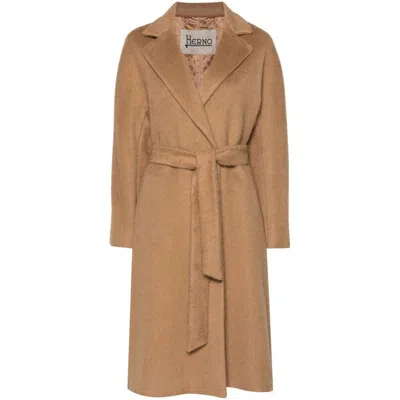 Shop Herno Coats In Beige