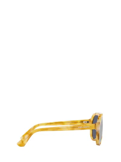 Shop Dolce & Gabbana Eyewear Sunglasses In Yellow Tortoise