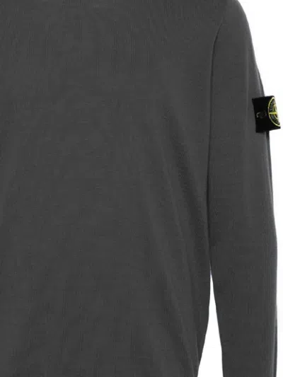 Shop Stone Island Sweaters In Lead Grey