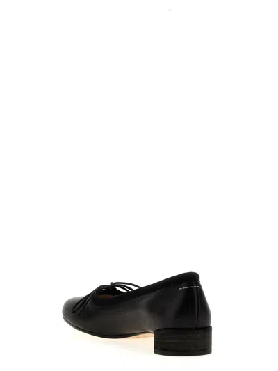 Shop Mm6 Maison Margiela 'anatomic' Ballet Flats In Black