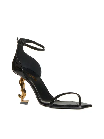 Shop Saint Laurent Sandals In Black