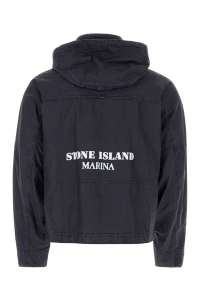 Shop Stone Island Jackets In Blue