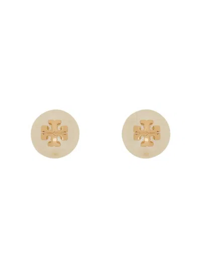 Shop Tory Burch "kira" Earrings In White