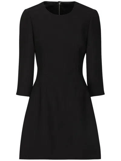 Dolce & Gabbana Dart-detailing Minidress In Black