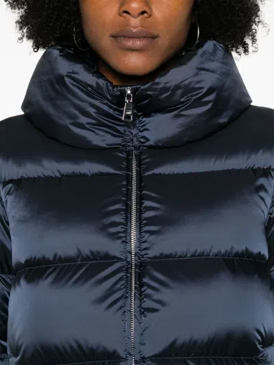 Add Quilted Puffer Jacket In Blue