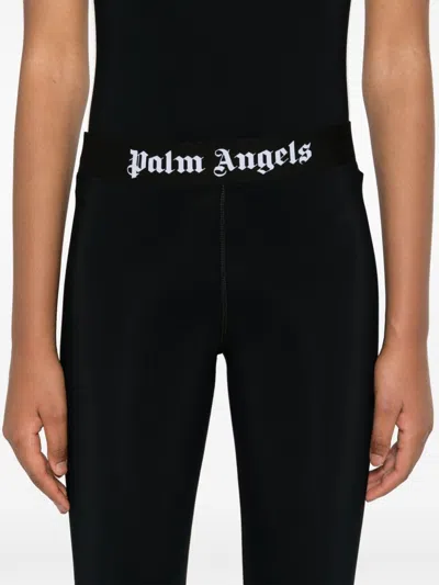 Palm Angels Classic Logo Leggings In Black