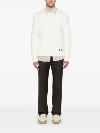 Apc A.p.c. Sweaters In White