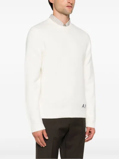 Apc A.p.c. Sweaters In White