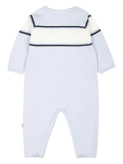 Bosswear Logo-embossed Romper In Blue
