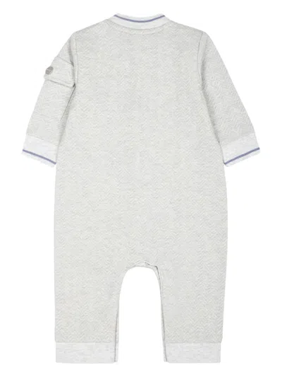 Bosswear Logo-embroidered Romper In Grey
