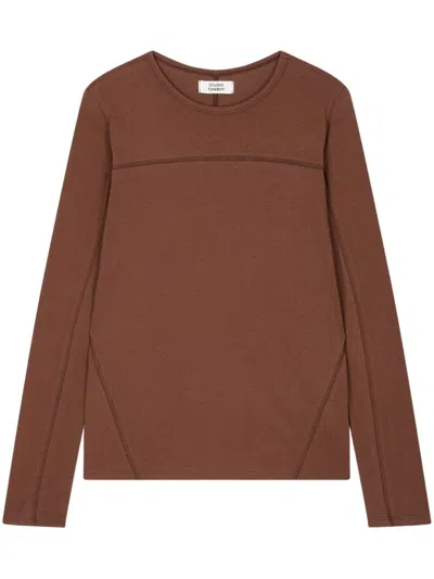 Studio Tomboy Cotton T-shirt In Brown