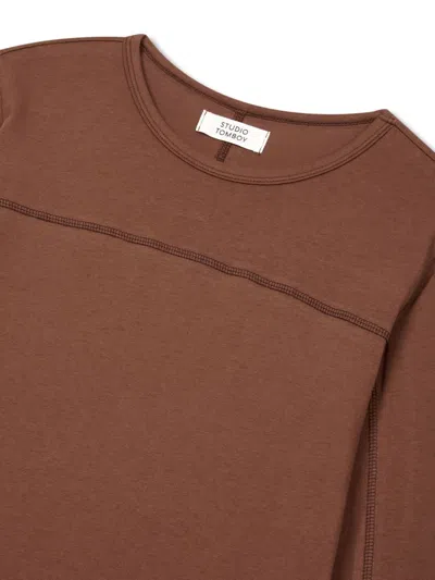 Studio Tomboy Cotton T-shirt In Brown