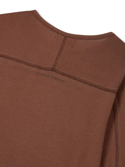 Studio Tomboy Cotton T-shirt In Brown