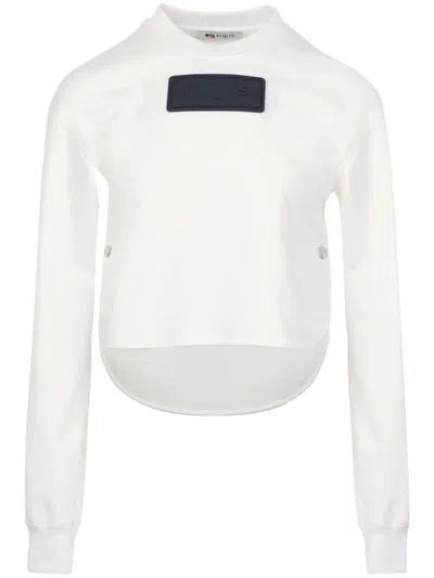 Shop Ports 1961 Logo-appliqué Long-sleeve T-shirt In White