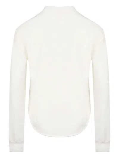 Shop Ports 1961 Logo-appliqué Long-sleeve T-shirt In White