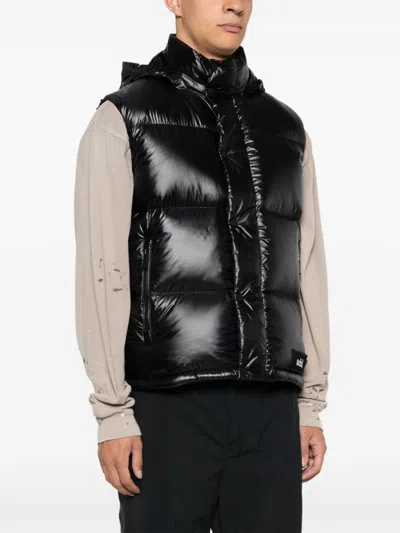 Shop Add Down Gilet In Black