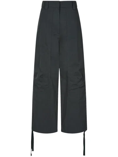 Studio Tomboy Creased Straight-leg Trousers In Grey