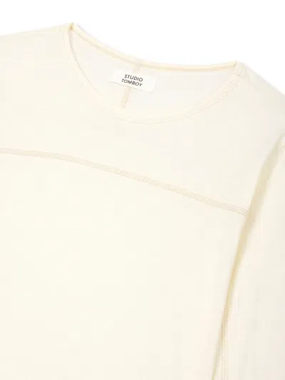 Studio Tomboy Logo T-shirt In Neutrals