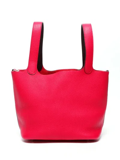 Pre-owned Hermes 2021 Picotin Lock Mm Tote Bag In Pink