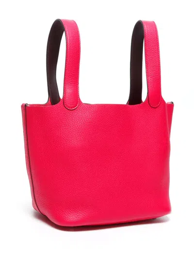 Pre-owned Hermes 2021 Picotin Lock Mm Tote Bag In Pink