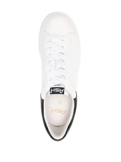 Ash Low Top Leather Platform Sneakers In White
