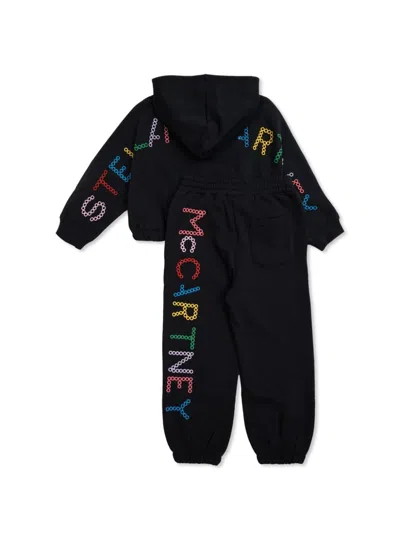 Stella Mccartney Logo-embroidered Tracksuit Set In Black