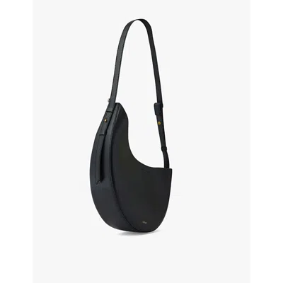 Soeur Wino Logo-embossed Leather Shoulder Bag In Noir