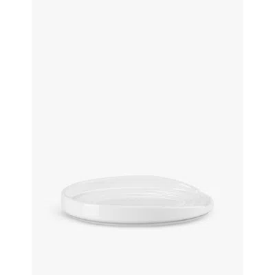 Le Creuset White Oval Stoneware Spoon Rest In White