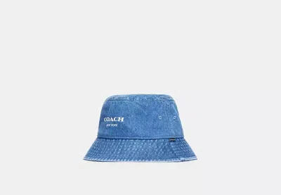 Coach Outlet Bucket Hat In Blue