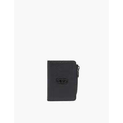 Diesel Hissu Evo Logo-badge Leather Cardholder In T8013