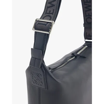 Loewe Black Cubi Small Leather Cross-body Bag In Black