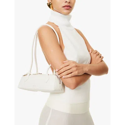 Alaïa Alaia Ivoire Le Teckel Small Leather Shoulder Bag In Ivoire