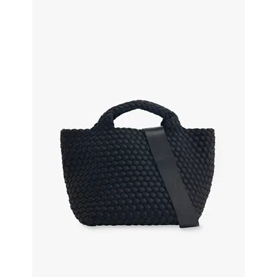 Naghedi St. Barths Mini Woven Tote Bag In Onyx