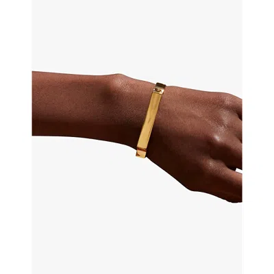 Monica Vinader Womens Yellow Gold Signature 18ct Yellow-gold Vermeil Bangle In Yellow Gold