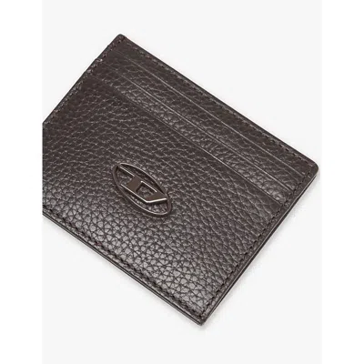 Diesel Logo-badge Leather Cardholder In H0738