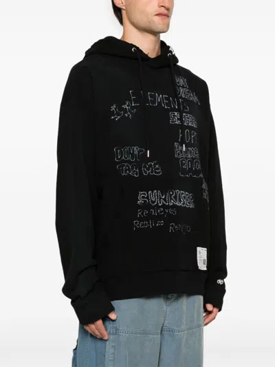 Shop Miharayasuhiro Graphic-print Hoodie In Black