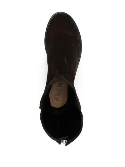 Premiata Suede Ankle Boots In Brown