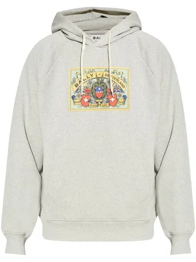 Bally Long-sleeved Sweater In Grey