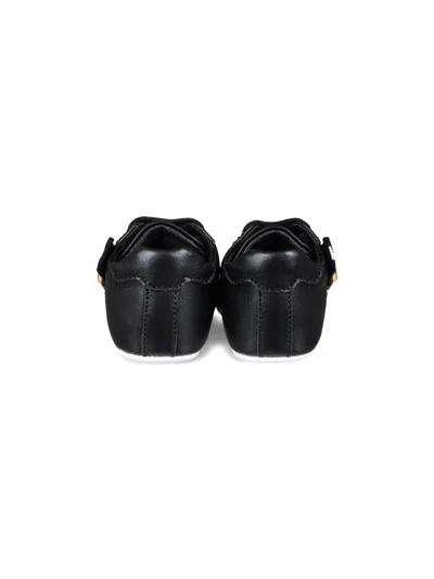 Moschino Logo-tape Sneakers In Black