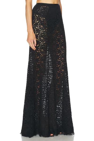 L'academie By Marianna Zelie Maxi Skirt In Black