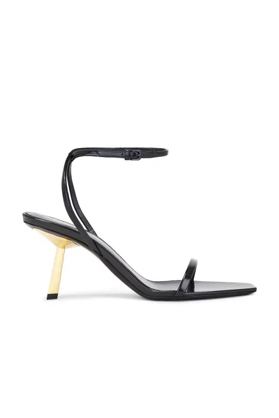 Saint Laurent 75mm Lee Sandals In Nero