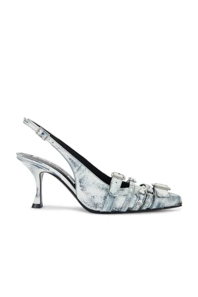 Acne Studios Brandan Sling Back Pump In White & Black