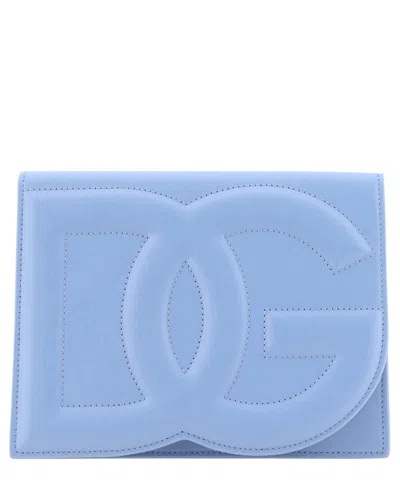 Shop Dolce & Gabbana Dg Shoulder Bag In Lightblue