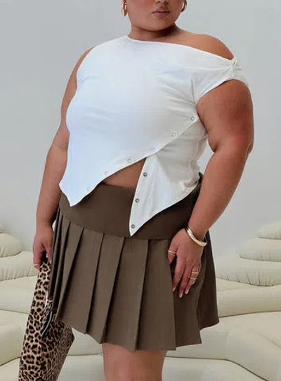 Princess Polly Curve Karre Off The Shoulder Top In White