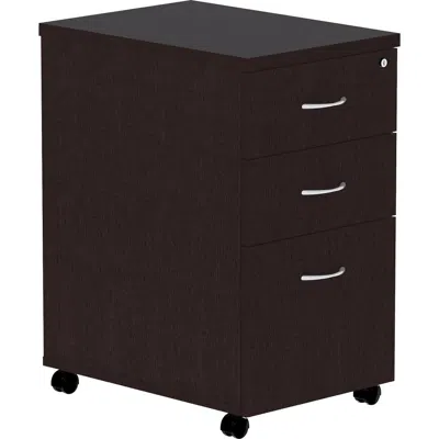 Lorell Essentials Series Box/box/file Mobile File Cabinet - 16" X 22"28.3" Pedestal, 1" Top - Finish: Espre