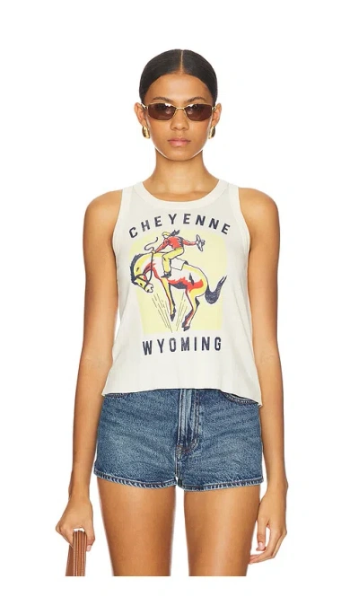 Shop Daydreamer Cheyenne Wyoming Racer Tank In White