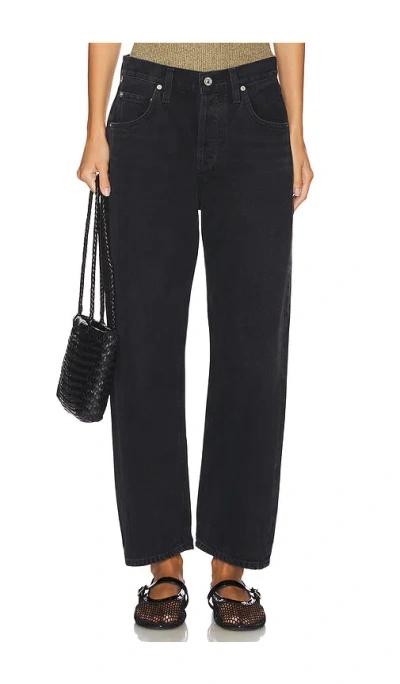 Citizen Of Humanity + Net Sustain Devi High-rise Straight-leg Organic Jeans In Black
